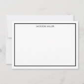 Einfache schwarze Karte (Vorderseite)