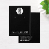 Einfache Schwarze Karte mit der Logo-Verleihkarte (Schreibtisch)