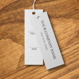 Einfache schwarze Kleidung - Display-Preiskarte