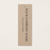 Einfache schwarze Kleidung - Display-Preiskarte (Vorderseite)