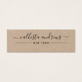 Einfache schwarze Kraft-Script-Erd-Display-Karte (Vorderseite)