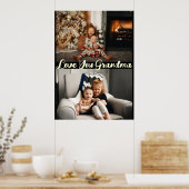Einfache schwarze Liebe Sie Oma Custom Foto Poster (Küche)