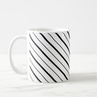 Einfache schwarze Liniengeometrie Kaffeetasse