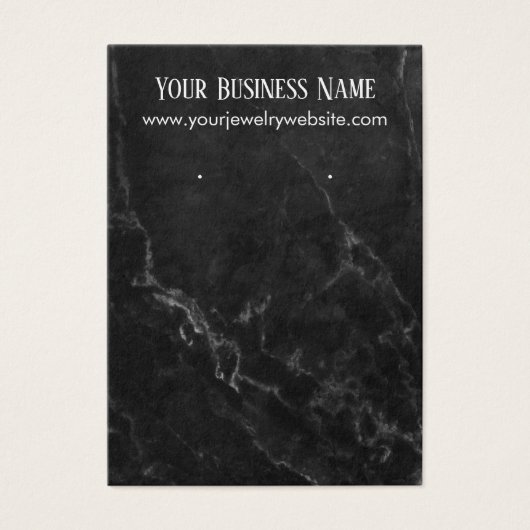 Einfache Schwarze Marmorwurfkarten (Vorderseite)