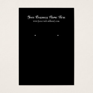 Einfache schwarze maßgeschneiderte Ohrring-Display