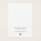 Einfache Schwarze Ohrkarte (Rückseite)