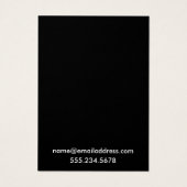 Einfache Schwarze Ohrring-Display-Karten (Rückseite)