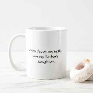 Einfache schwarze Sätze über Vater Kaffeetasse