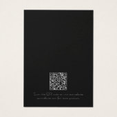 Einfache schwarze Silber-Kette-Earring-Display-Kar (Rückseite)