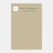 Einfache schwarze und braune Post-it-Notes Post-it Klebezettel (Vorderseite)