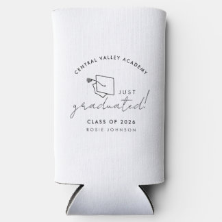 Einfache schwarze und weiße Abschlusskerze als Ges Selters Dosenkühler