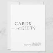 Einfache schwarze und weiße Karten und Geschenke H (Vorderseite)
