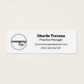 EINFACHE SCHWARZE UND WEISSE MODERNE ZWEI SEITEN L (Vorderseite)