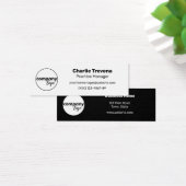 EINFACHE SCHWARZE UND WEISSE MODERNE ZWEI SEITEN L (Schreibtisch)