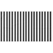 Einfache schwarze und weiße Streifen | Tischdecke (Vorderseite (Horizontal))