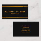 Einfache schwarze visitenkarte (Vorne/Hinten)