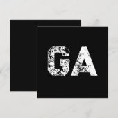 Einfache schwarze weiße Anfangsbuchstaben-Monogram (Vorne/Hinten)