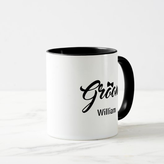 Einfache Schwarzgrautypografie mit dem Symbol der  Tasse (VorderseiteRechts)