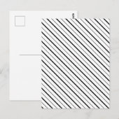 Einfache Schwarzliniengeometrie Postkarte (Vorne/Hinten)