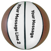 Einfache Schwarzweiß-Bezeichnung für Textvorlage Basketball (Vertikal)