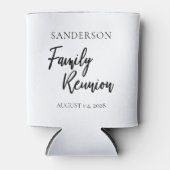 Einfache Schwarzweiß-Personalisierte Wiedersehen Dosenkühler (Vorderseite)