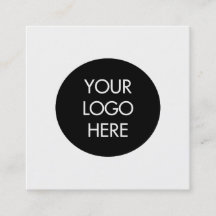 Einfache Schwarzweiss-Sozialmedium-Visitenkarte