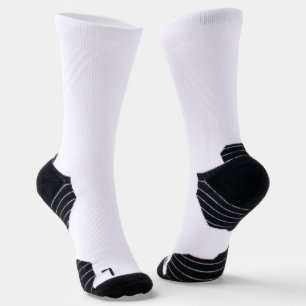 Einfache Schwarzweiß-Weiß-Einrichtung® Socken