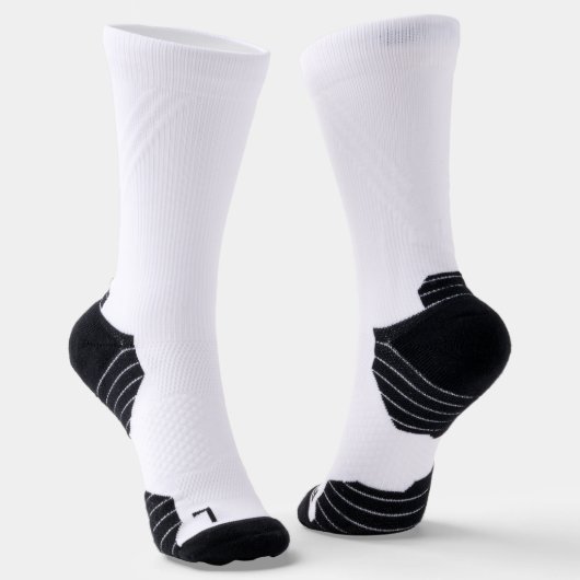 Einfache Schwarzweiß-Weiß-Einrichtung® Socken (Gewinkelt)