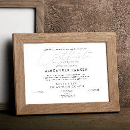 Einfache Schwarzweiß-Zertifikate-Abschluss