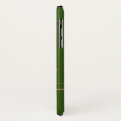 Einfache Schwarzweißfarbe Personalisierter Name Case-Mate iPhone Hülle (Hinten/Links)