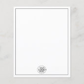 Einfache Schwarzweißfotografie hinzufügen Flyer (Hinten)