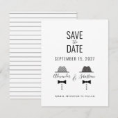 Einfache schwule Hochzeit Save The Date (Vorne/Hinten)