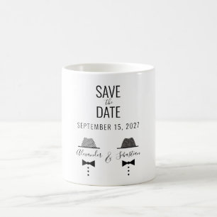 Einfache schwule Hochzeit - Save-The-Date-Einladun Kaffeetasse