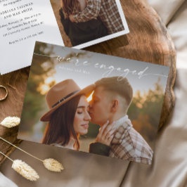 Einfache Script 2 Foto Hochzeit Verlobung Einladung