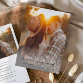 Einfache Script 2 Foto Hochzeit Verlobung Einladung