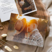 Einfache Script 2 Foto Hochzeit Verlobung Einladung