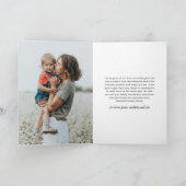 Einfache Script 5 Foto Frohe Weihnachten Karte (Innenseite)