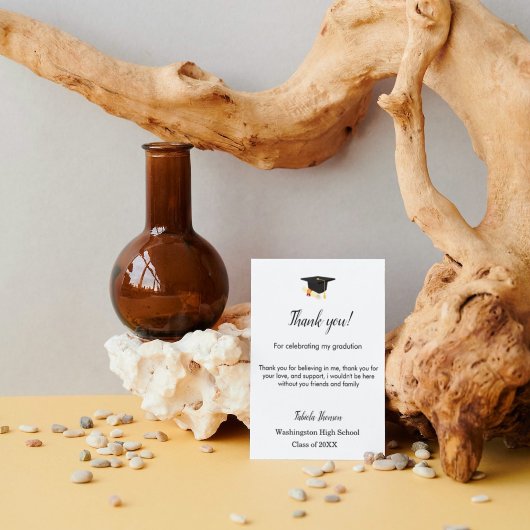 Einfache Script-Abschluss Dankeschön-Nachricht Dankeskarte