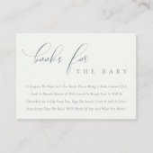 Einfache Script Black & White Books für das Baby Begleitkarte (Vorderseite)