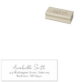 Einfache Script Classic Elegante Rücksendeadresse Gummistempel (Stempel)