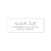 Einfache Script Classic Elegante Rücksendeadresse Gummistempel (Prägung)