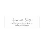 Einfache Script Classic Elegante Rücksendeadresse Permastempel (Design)