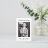 Einfache Script-Feier zum Lebensgebet Visitenkarte (Stehend Vorderseite)