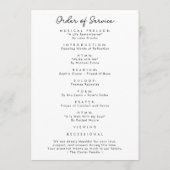 Einfache Script-Foto-Feier zum Lebenslauf Programm (Rückseite)