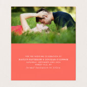 Einfache Script-Foto-Save the Date-Karte Visitenkarten (Innenseite Aufgefaltet)