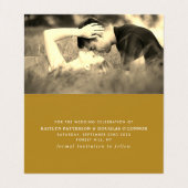 Einfache Script-Foto-Save the Date-Karte Visitenkarten (Innenseite Aufgefaltet)