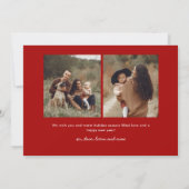 Einfache Script Frohe Weihnachten 3 Foto (Rückseite)