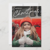 Einfache Script Frohe Weihnachten 3 Foto (Vorderseite)