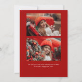 Einfache Script Frohe Weihnachten 3 Foto (Rückseite)