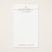 Einfache Script-Gold-Signatur für die Werbekarte (Vorderseite)